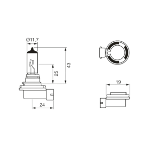 Ampolleta Bosch H11 Pure Light Blister - Imagen 7