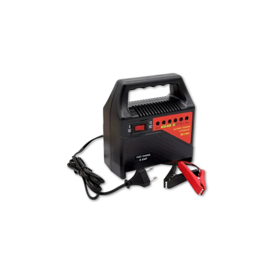 Cargador Automotriz Para Batería 6-12 Volts HB-1206S BRM
