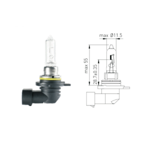 Ampolleta HIR2 9012 12V55W PX22D BRM: Máxima Iluminación y Durabilidad - Imagen 2