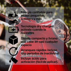 Batería YTX4L-BS BRM 3.5A Ultra Compacta y Potente Para Moto - Imagen 2