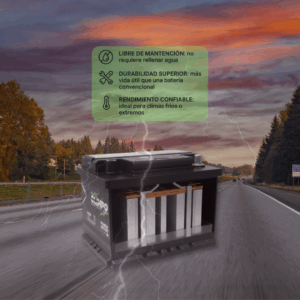 Batería Olimpo 55 Amperes 55530 340CCA (-+) - Imagen 2