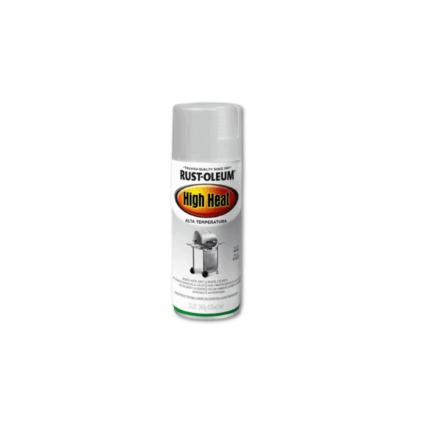 Pintura De Alta Temperatura Plata Mate Rust-Oleum (650°C) 430mL_1