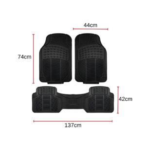 Cubre Pisos Universal Para Auto Goma PVC BRM Antideslizante Tipo Camello - Imagen 2